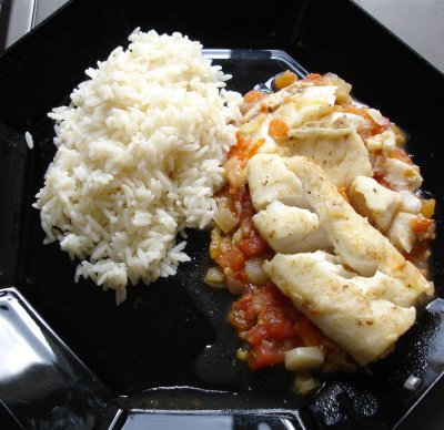 Kabeljau mit Tomaten