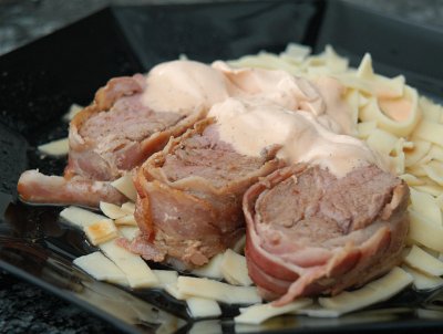 Schweinsfilet mit Rahm-Ketchup Sauce