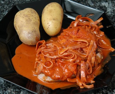 Kalbsschnitzel mit Grapefruit