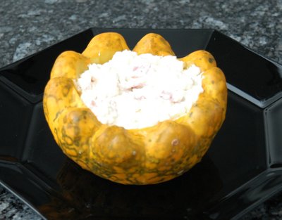 Patissons mit Hüttenkäse