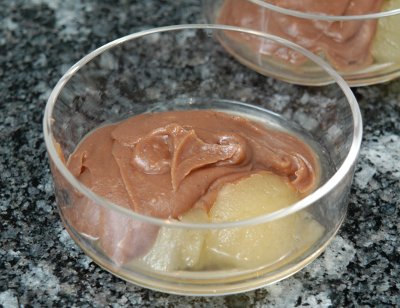 Halbäpfel mit Kastaniencrème