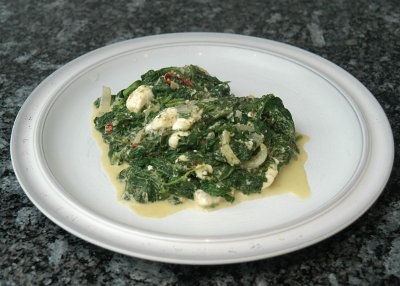 Palak Paneer - Spinat mit Käsewürfeln