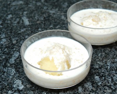 Halbäpfel mit Quark-Crème