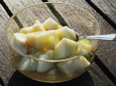 Birnen in Orangensauce