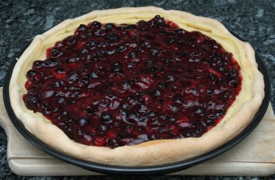 Quarkkuchen mit Beeren