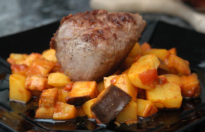Lammhuft mit orientalischem Ragout