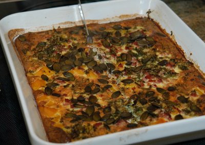 Kürbisgratin mit Peterli und Mascarpone