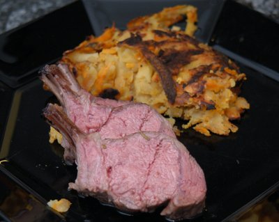 Lammrücken auf Pastinakenrösti