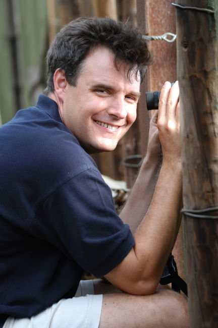 Richard observing Elephants in the Addo Elephant park